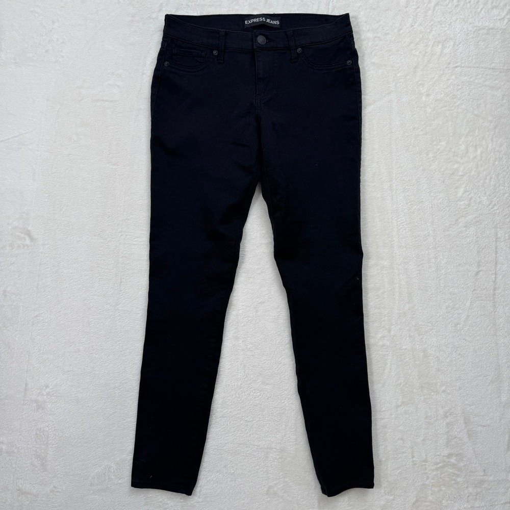 Express Jeans‎ Legging Womens 8R Black Stella Low Rise Extreme Stretch Denim